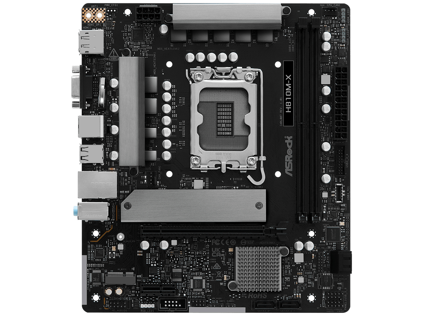 ASRock H810M-X Micro-ATX LGA1851