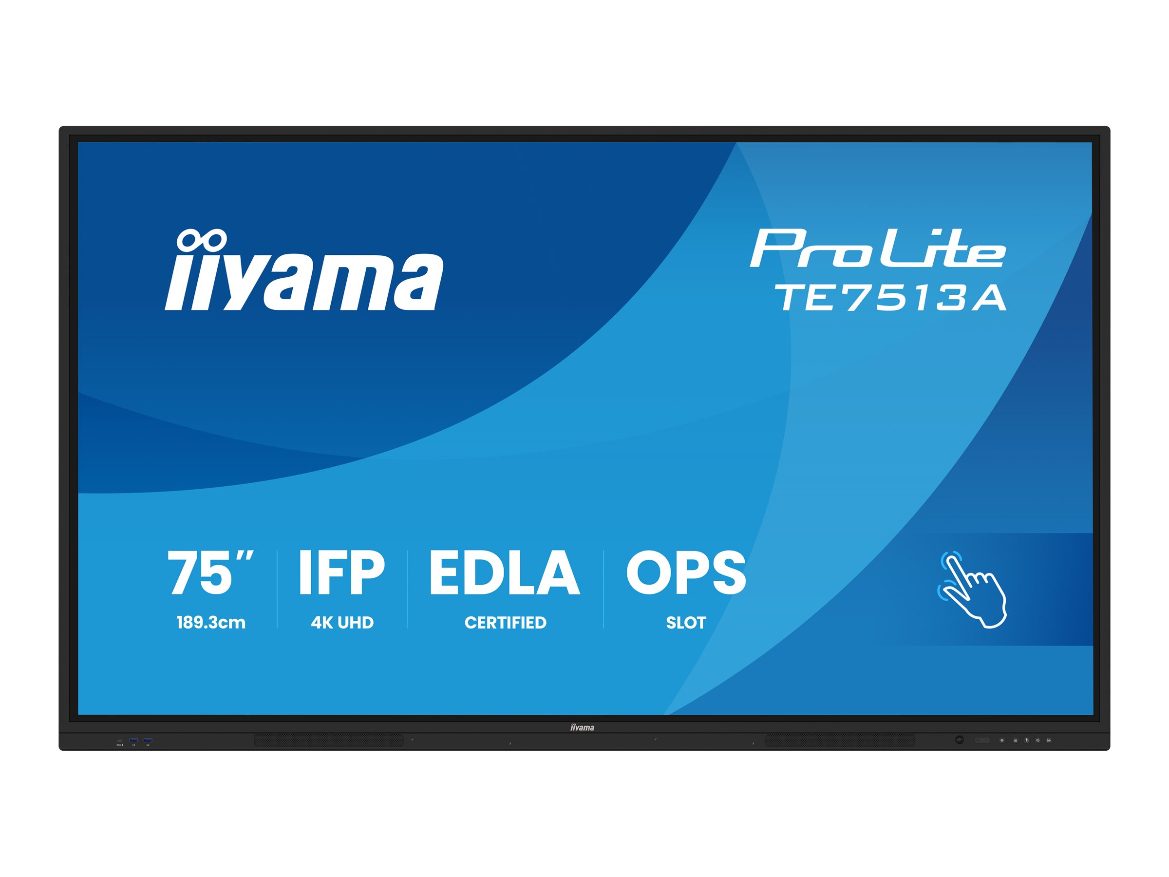 iiyama ProLite TE7513A-B1AG 75 Digital skiltning/interaktiv kommunikation 3840 x 2160