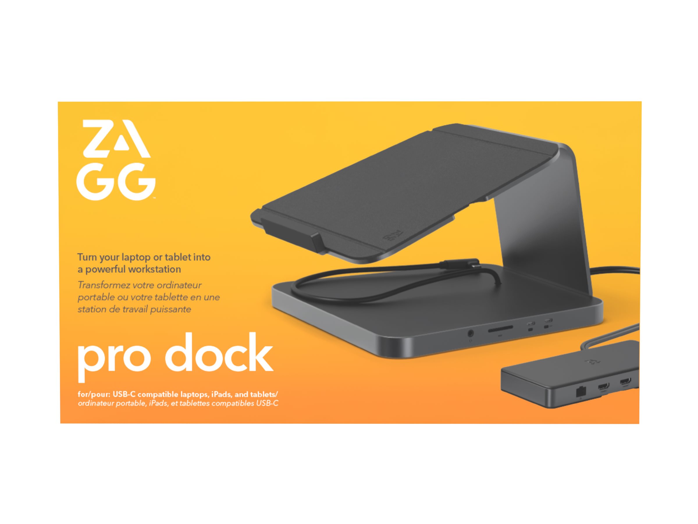 ZAGG HUB PRO DOCK GREY/BLACK