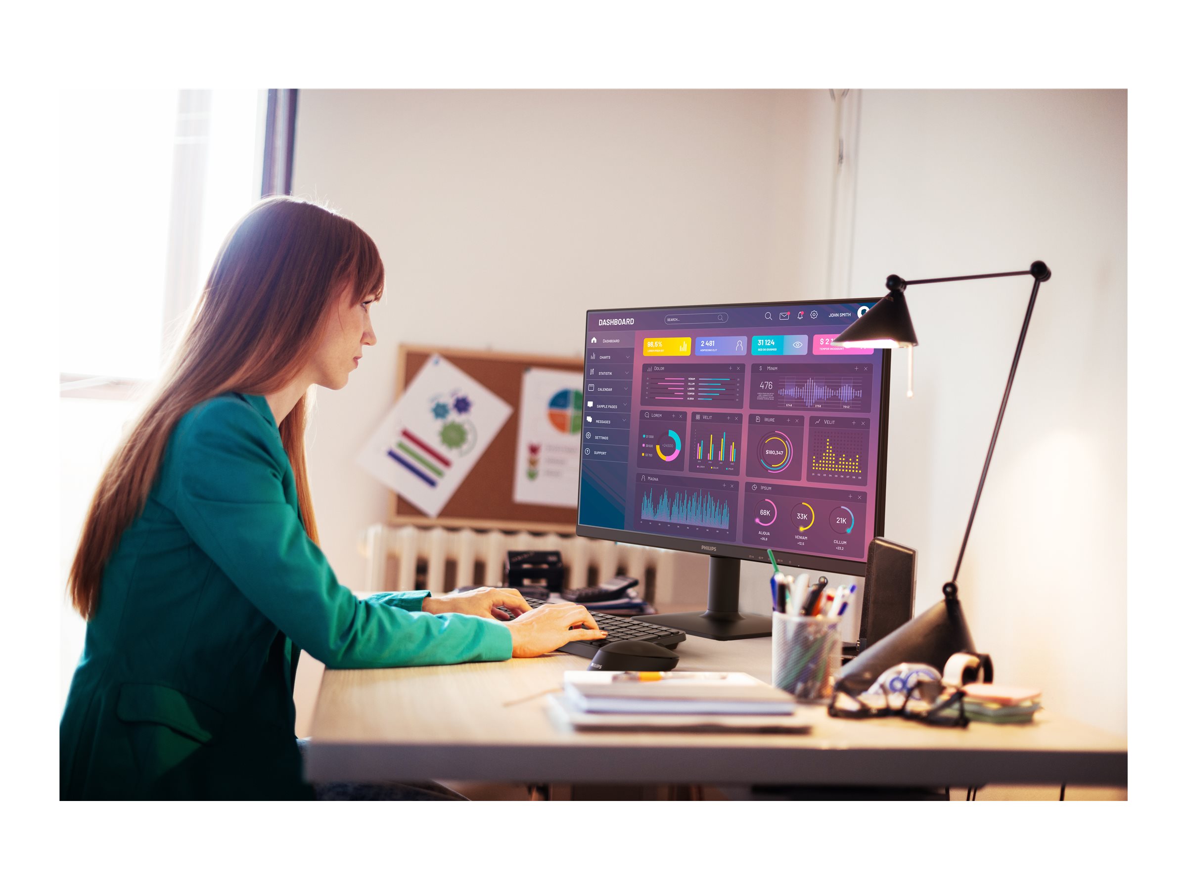 Philips 27E2N1100L 27 VA 1920 x 1080 (Full HD) VGA (HD-15) HDMI 100Hz