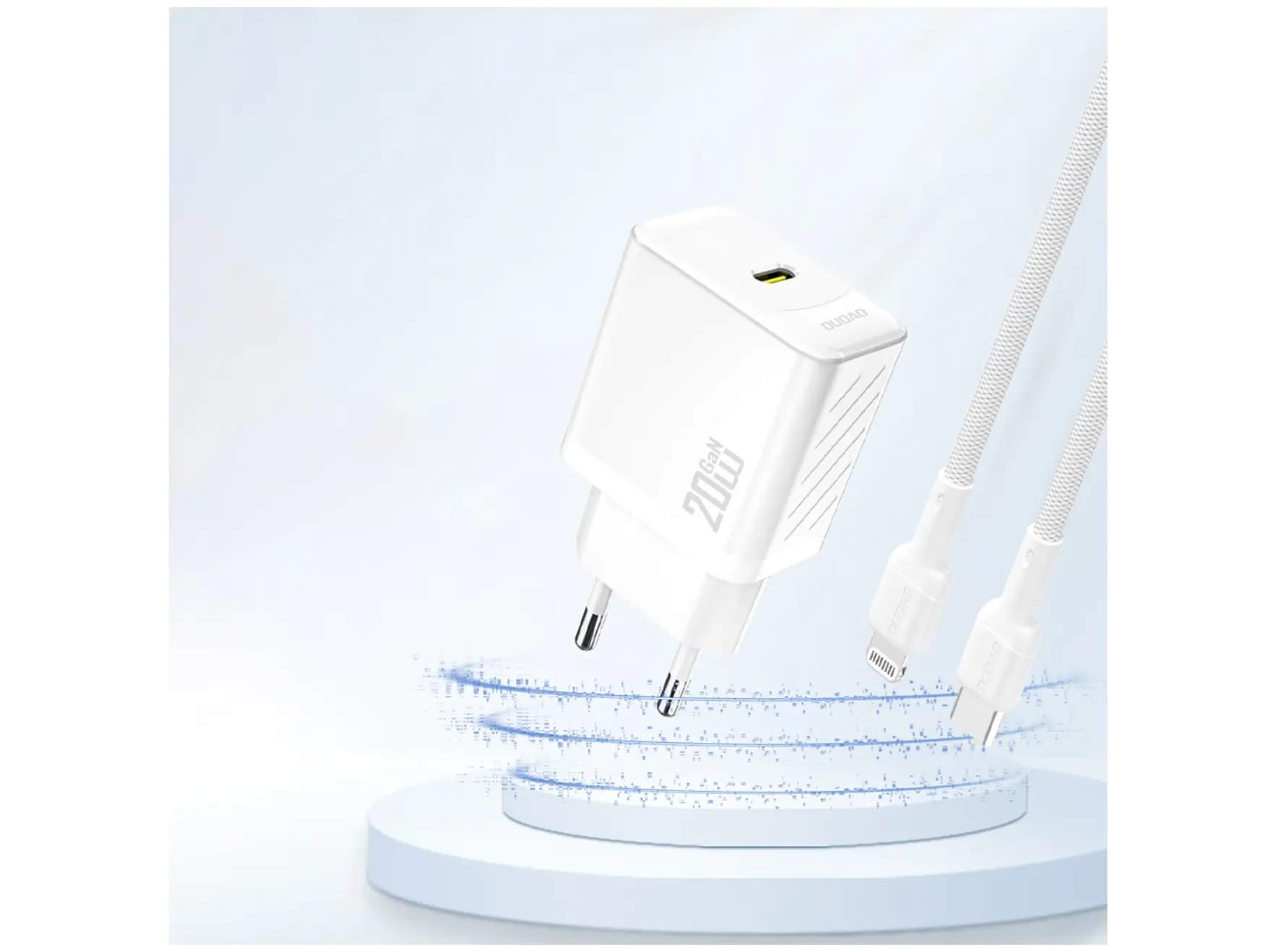Dudao A26EU Adapter 20Watt GaN 1xUSB-C Hvid