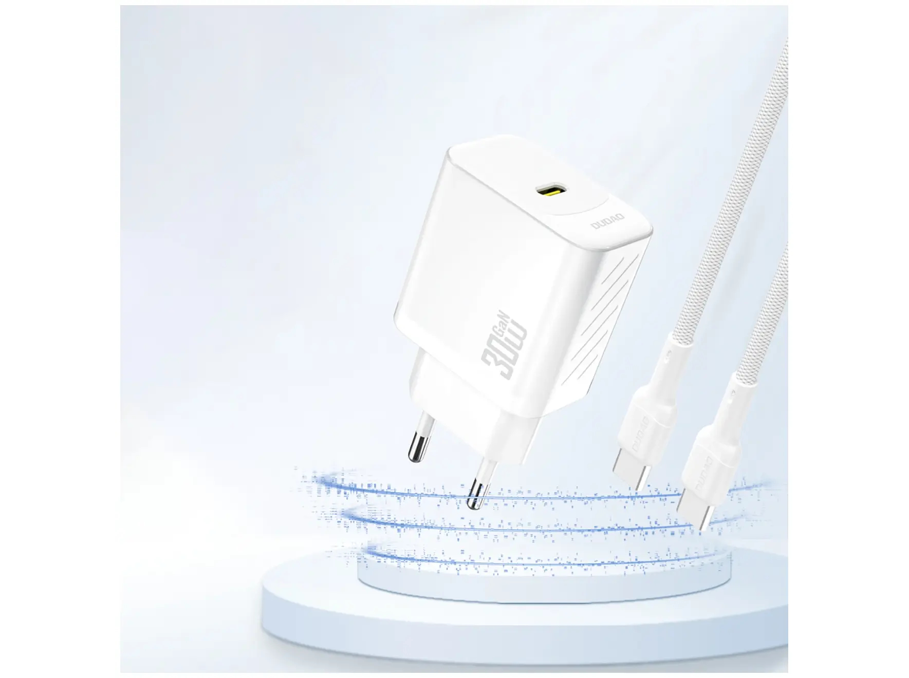 Dudao A27PEU Adapter 30Watt GaN 1xUSB-C Hvid