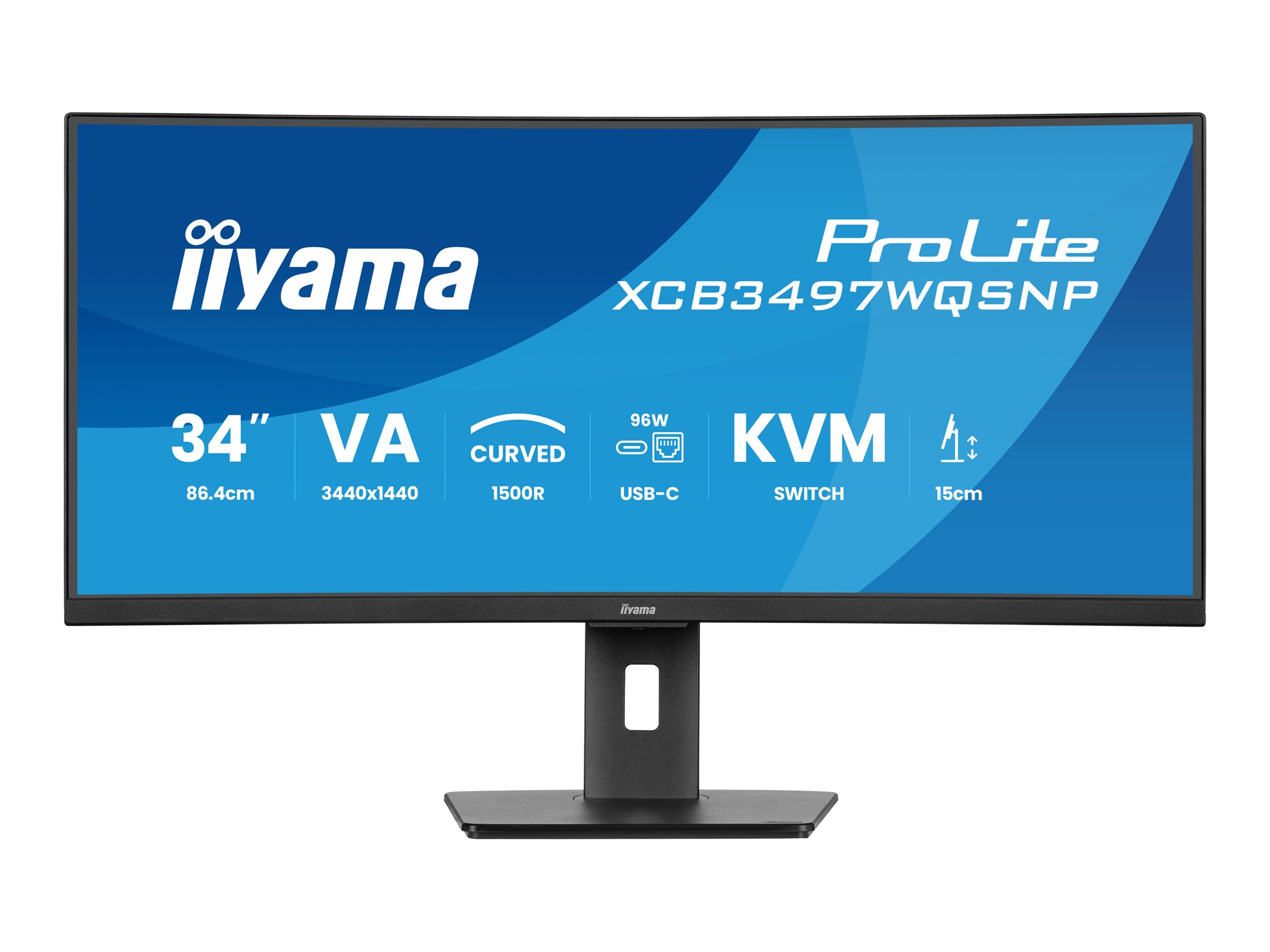 iiyama ProLite XCB3497WQSNP-B1 34 VA 3440 x 1440 (UltraWide) HDMI DisplayPort USB-C 120Hz