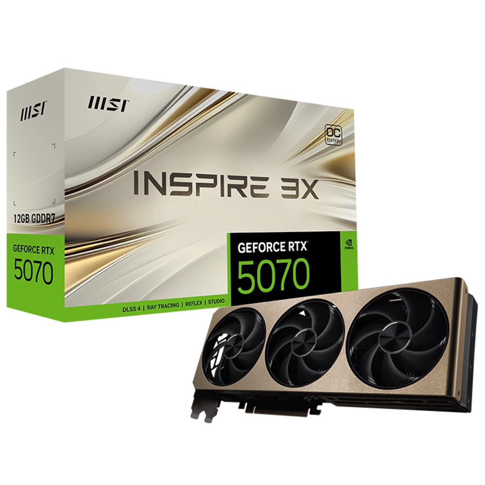 MSI GeForce RTX 5070 12G Inspire 3X OC 12GB
