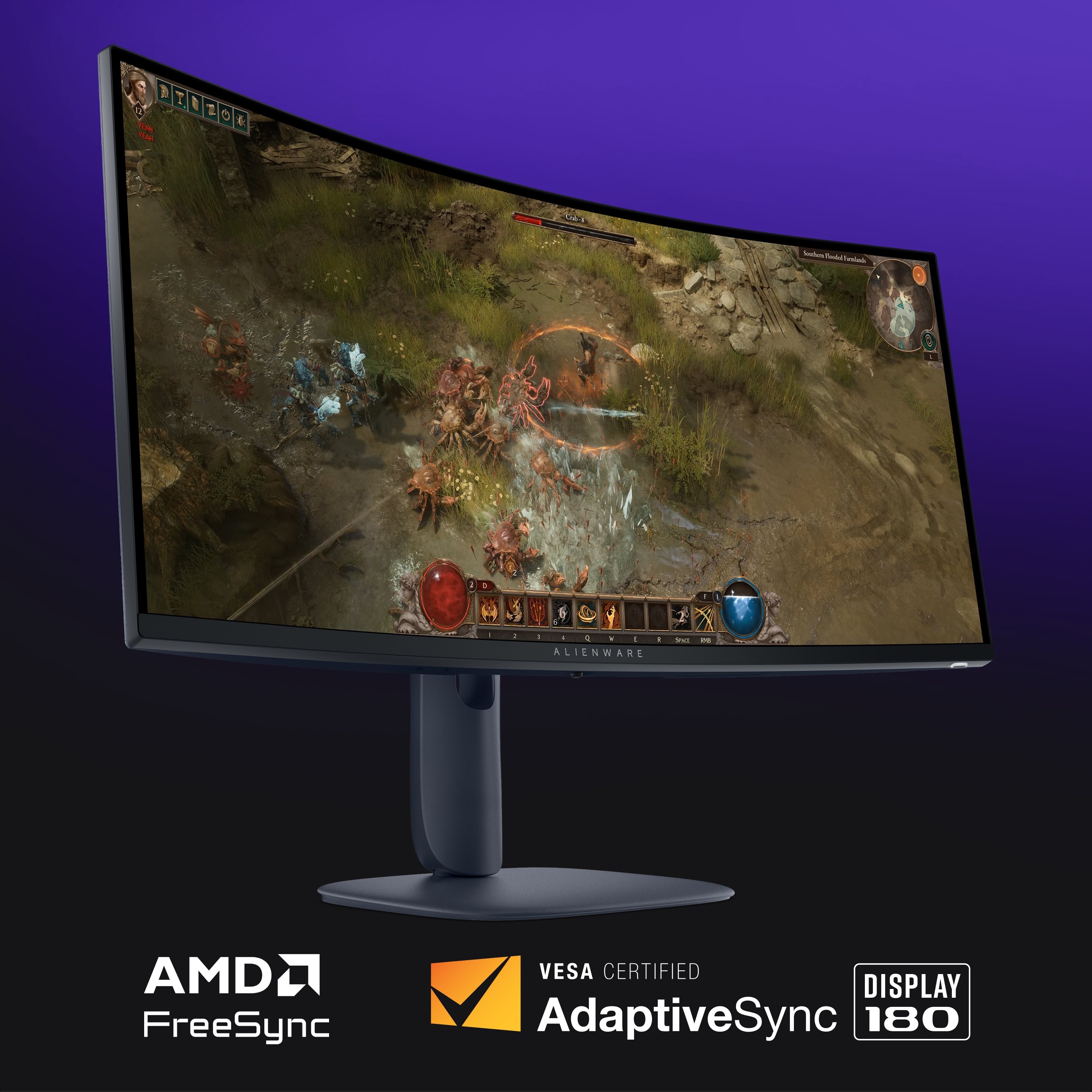 Alienware 34 Gaming Monitor AW3425DWM 34 VA 3440 x 1440 (UltraWide) HDMI DisplayPort 180Hz