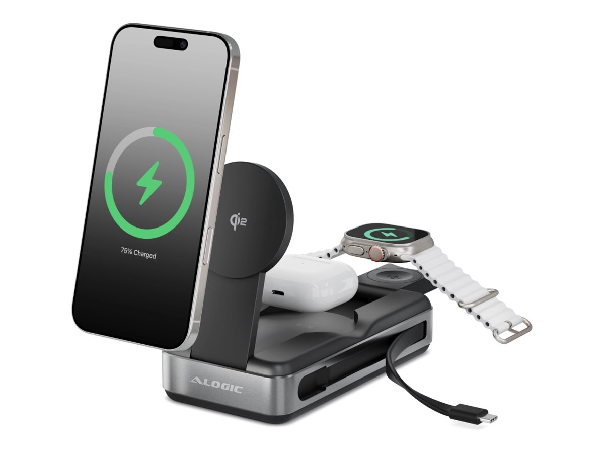 ALOGIC Roam Wireless charging stand/power bank 21000mAh 100Watt 1xUSB-C Black