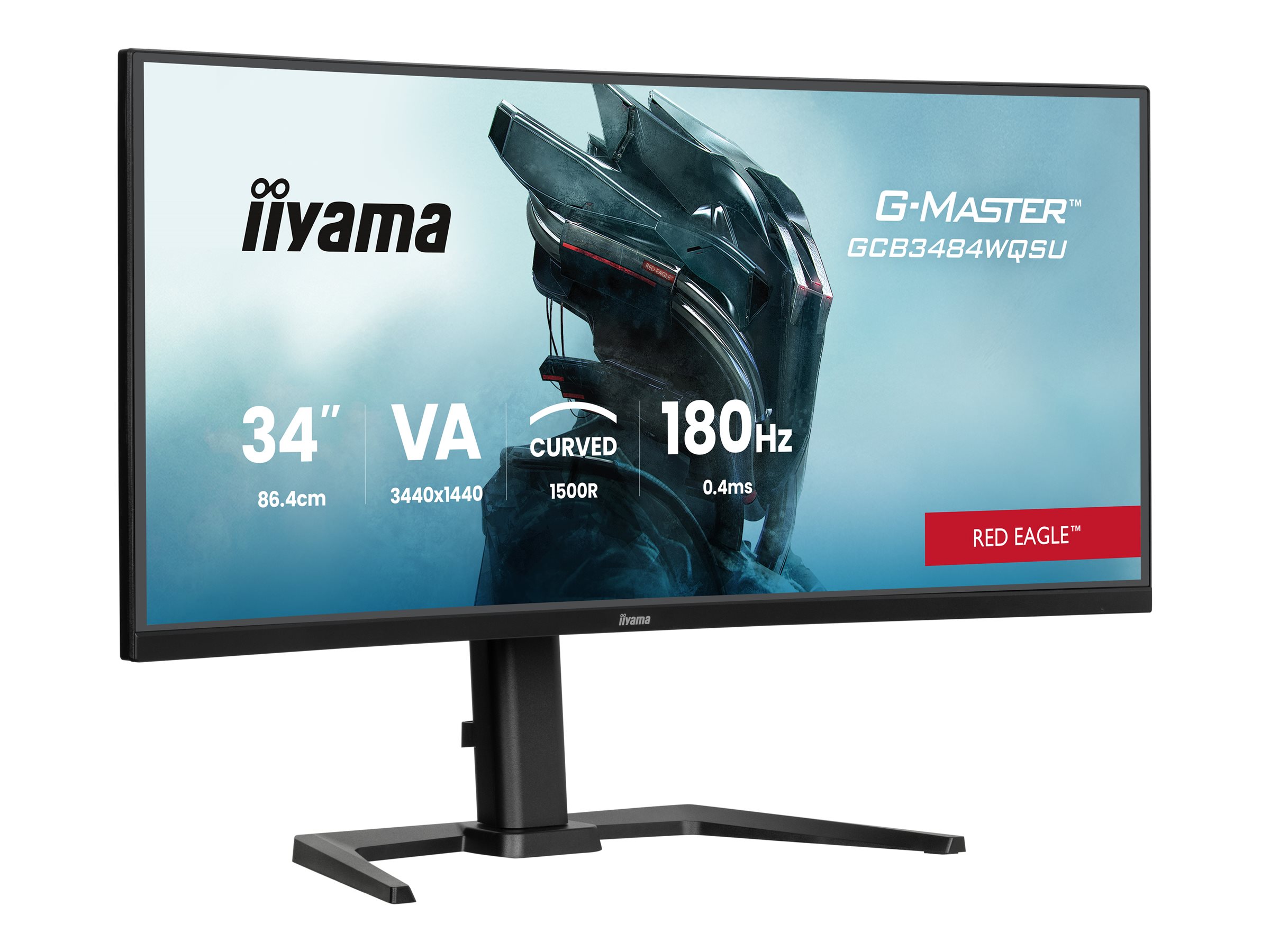 iiyama G-MASTER Red Eagle GCB3484WQSU-B1 34 Computerskærm 3440x1440 180Hz VA