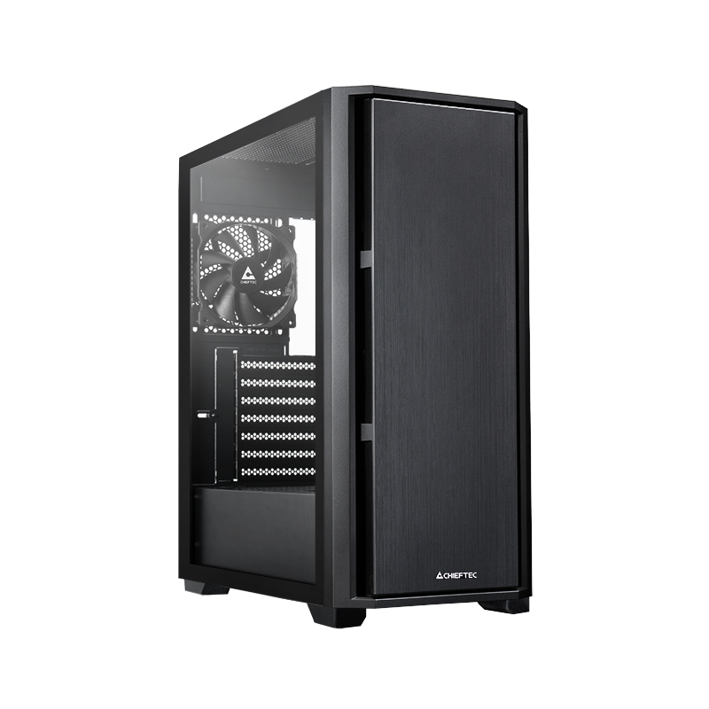 Chieftec AS-02B-TG-OP computeretui Midi Tower Sort