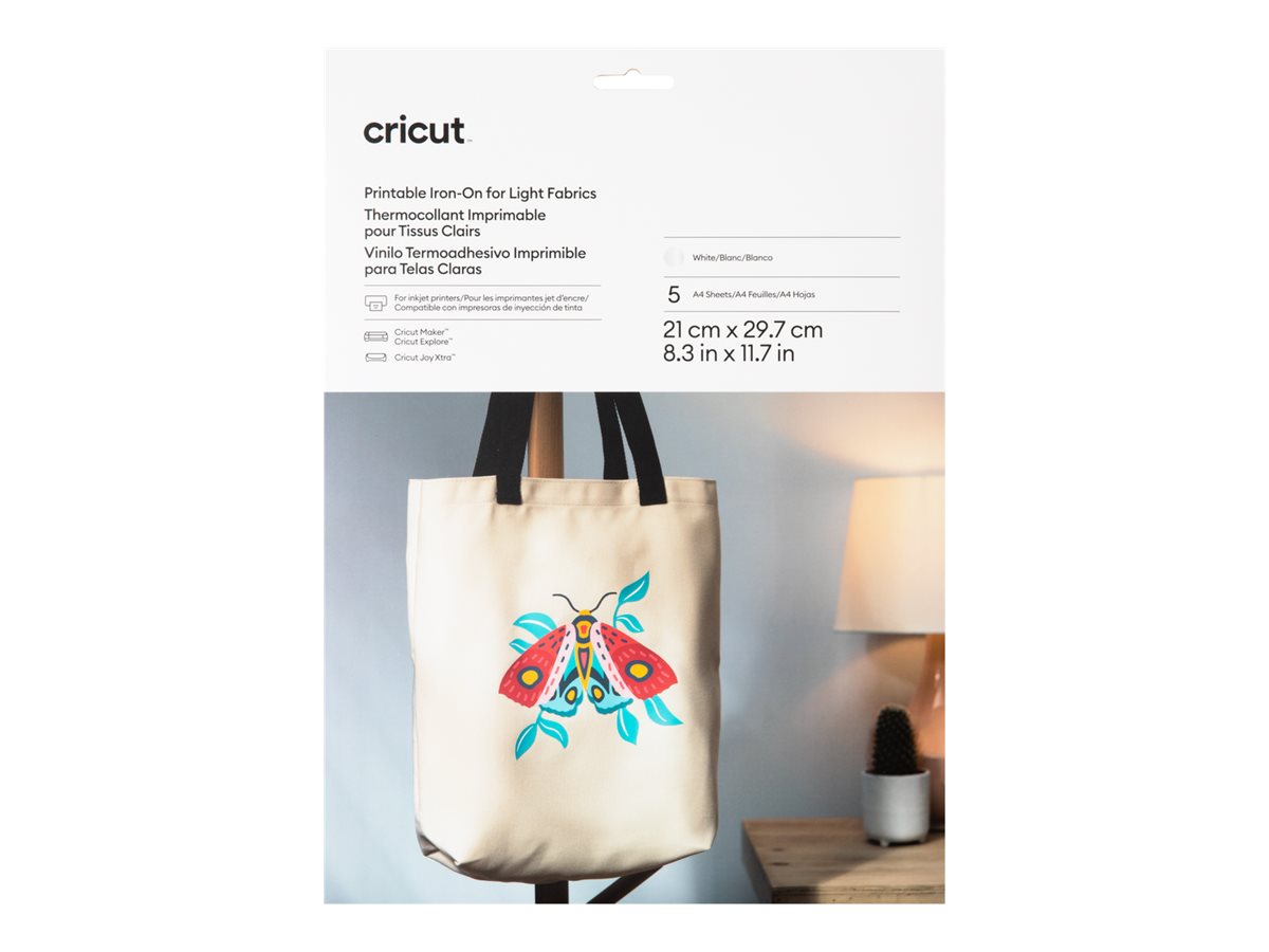 Cricut Strygbar overførsels papir A4 (210 x 297 mm) 5ark