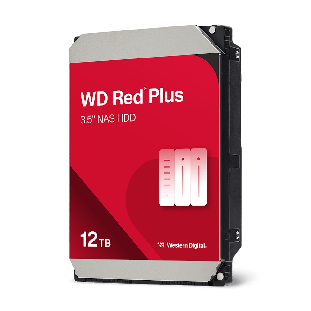 WD Red Plus Harddisk WD120EFGX 12TB 3.5 Serial ATA-600 7200rpm