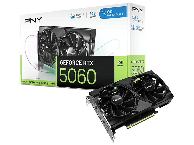 PNY GeForce RTX 5060 Overclocked 8GB