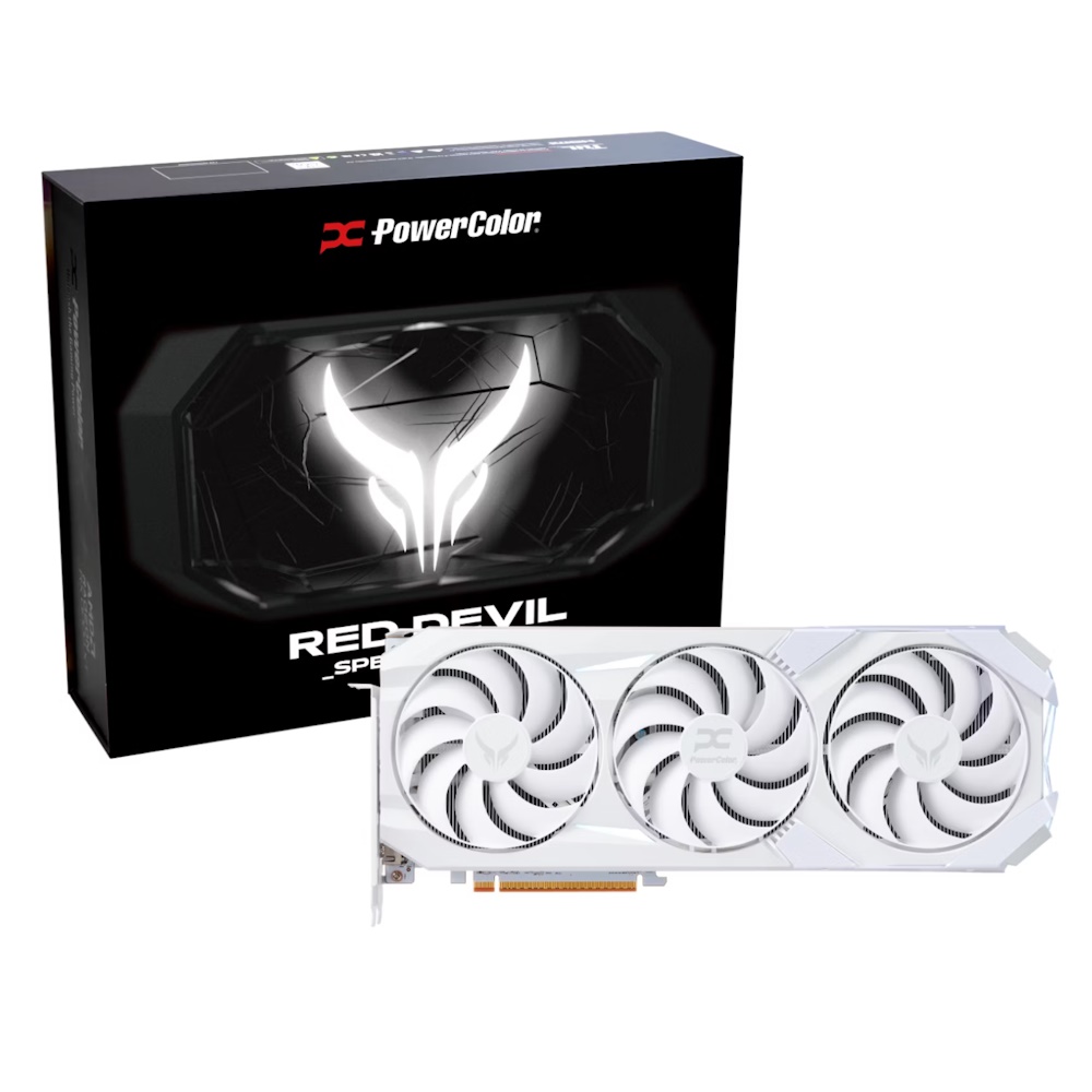 PowerColor Red Devil Spectral White Radeon RX 9070 XT 16GB