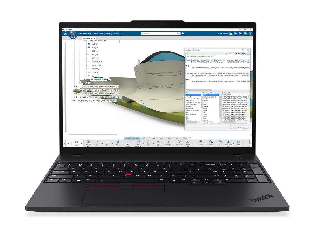 Lenovo ThinkPad P16s Gen 4 21QR 16 1920 x 1200 (WUXGA) 350 64GB 1TB AMD Radeon 860M Windows 11 Pro