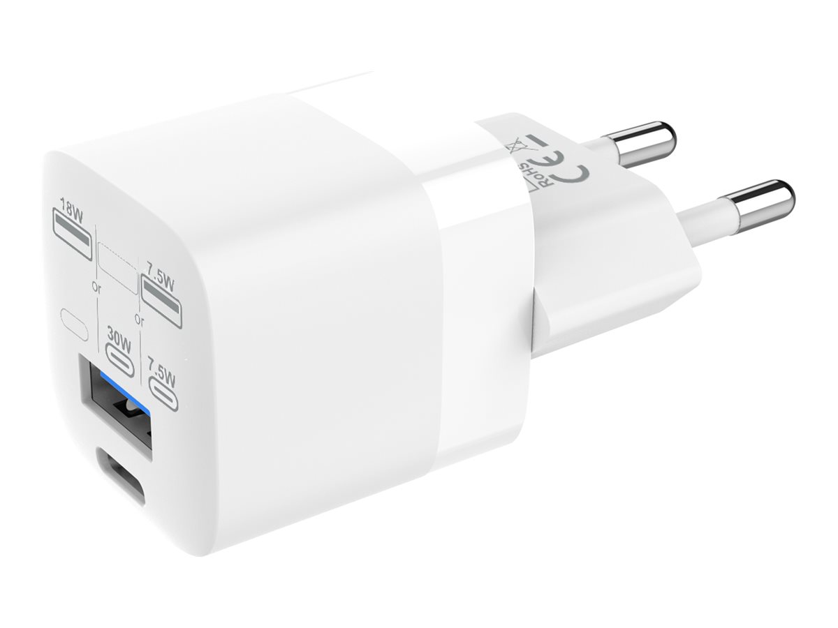 VISION USB A+C 30w Charger with EU Plug