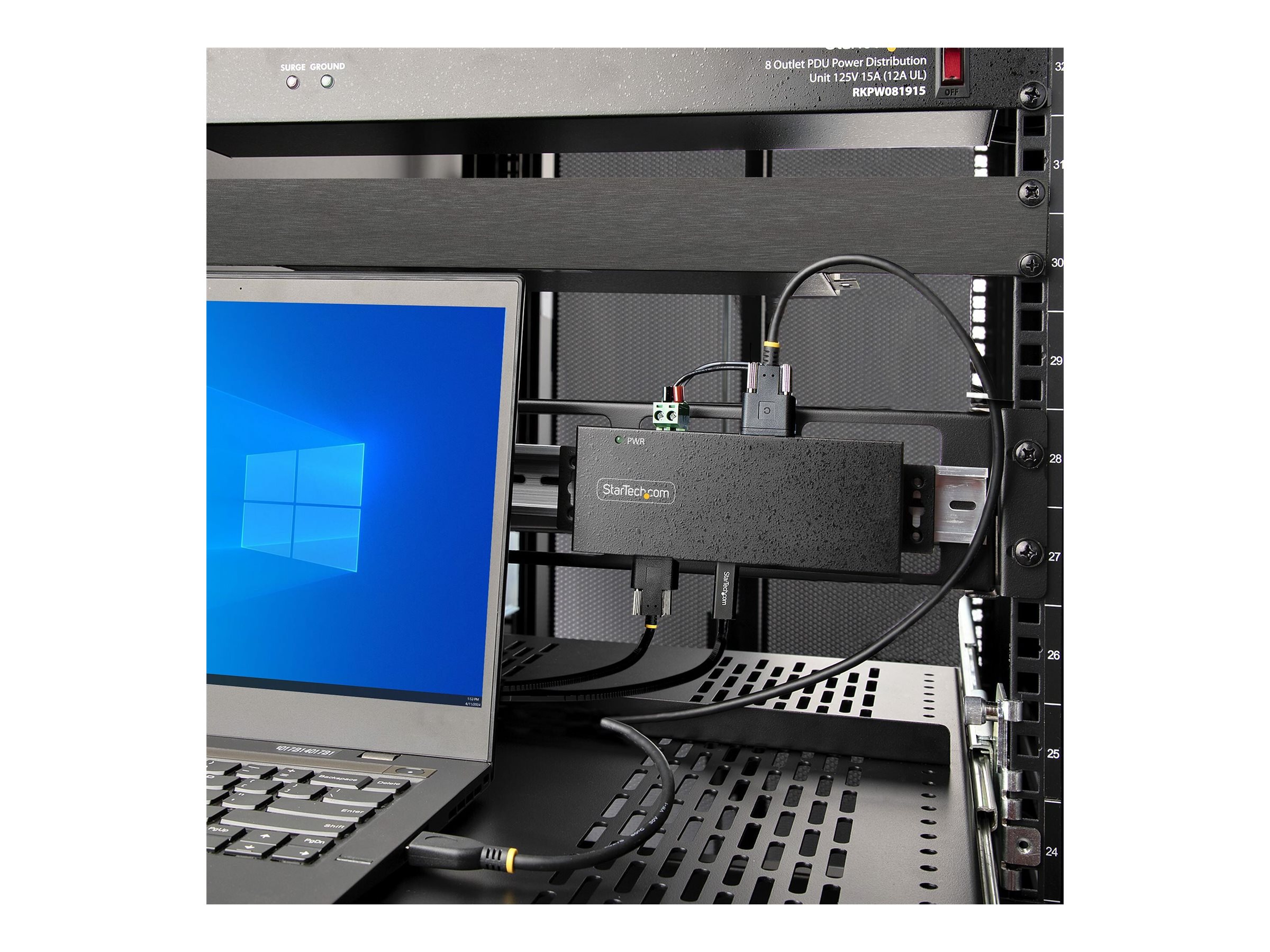 StarTech.com 7-Port Industrial USB Hub 10Gbps Hub, Metal, Mountable, TAA Hub 7 porte USB