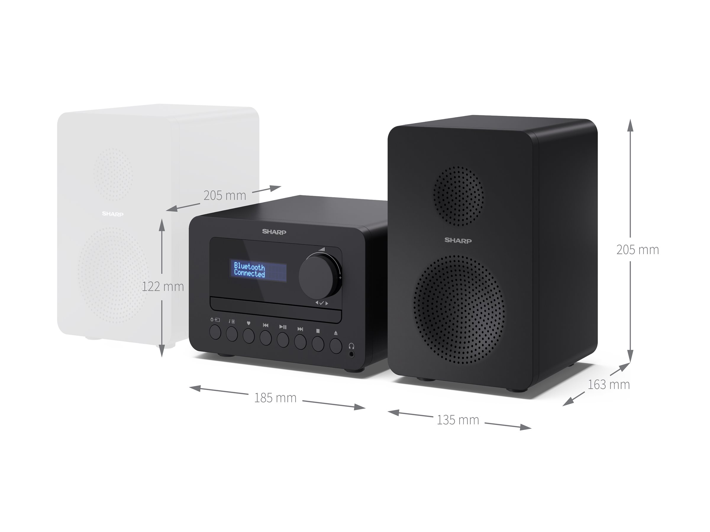 Sharp Tokyo XL-B514 Cd / MP3-afspiller Digital afspiller Radio