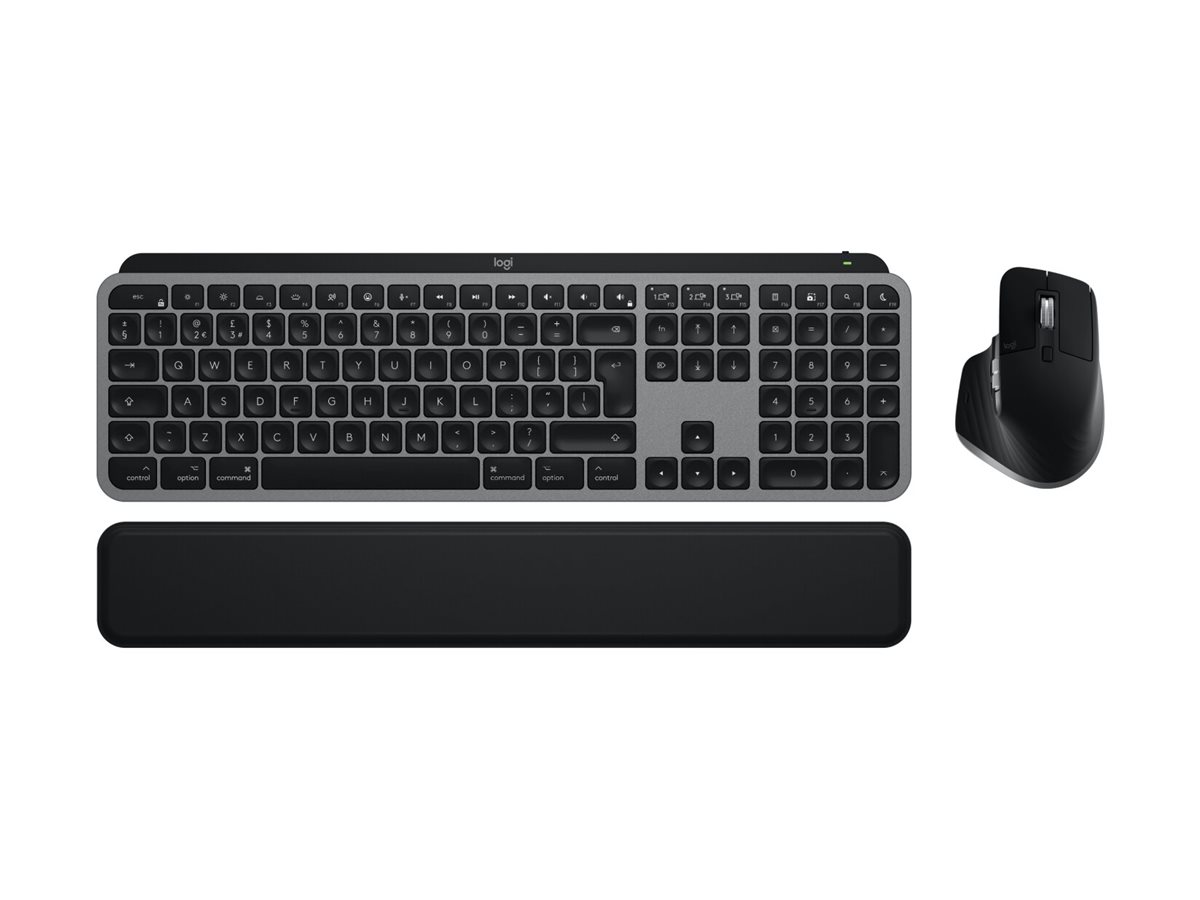 Logitech MX Keys S Combo for Mac Tastatur Saksnøglekontakt LED Trådløs Schweizisk