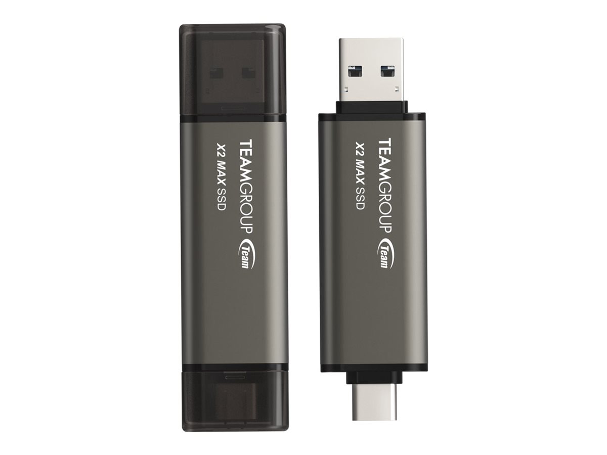 Team X2 Max 1TB USB 3.2 Gen 1 / USB-C USB stick Grå