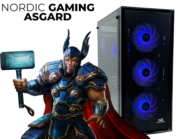 Nordic Gaming Asgard Thor V7 Gaming PC | Ryzen 5 32GB RTX 5060Ti 1TB