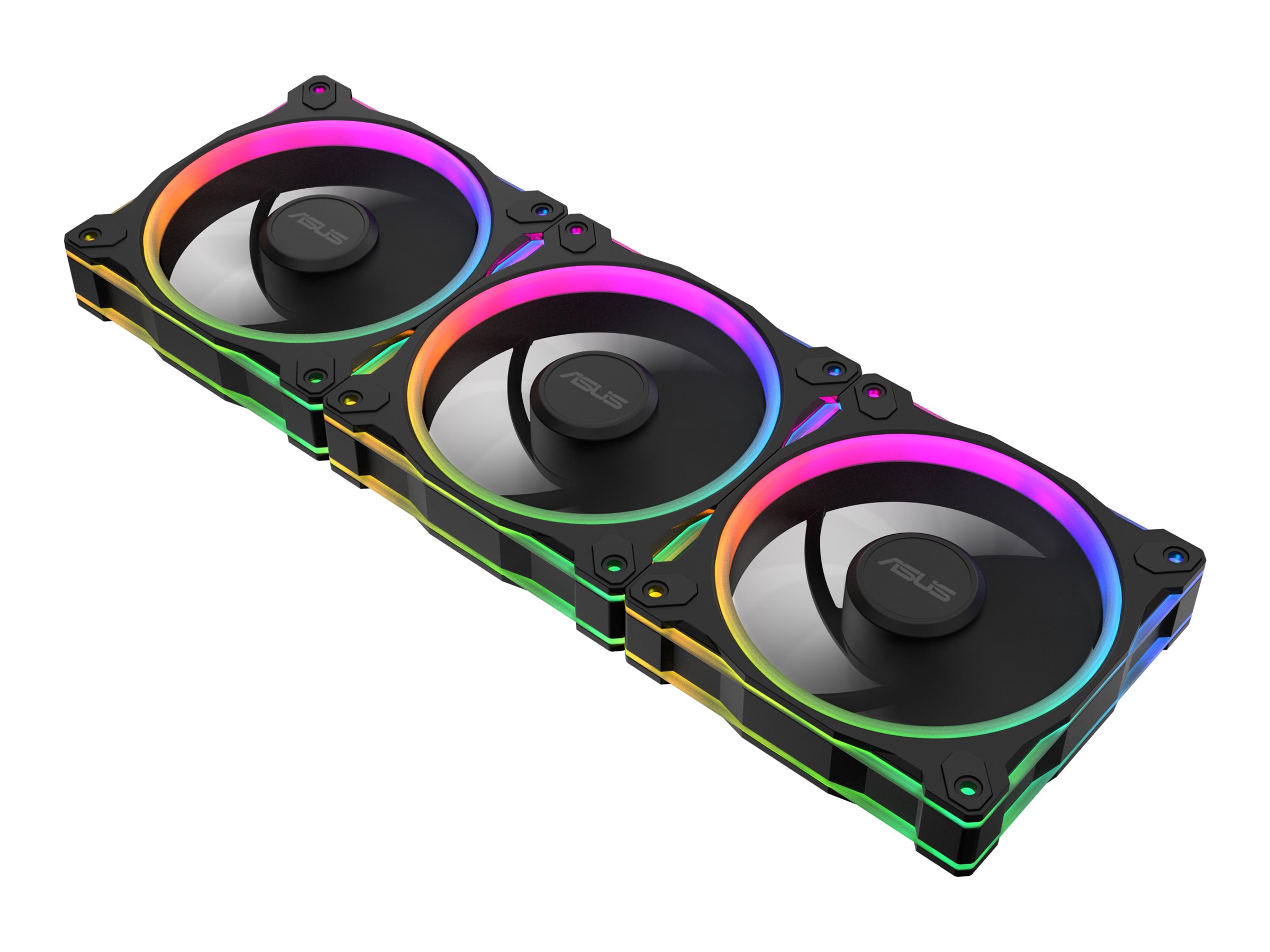 ASUS Prime MR120 ARGB Etuiblæsersæt 3-pack Sort 120 mm