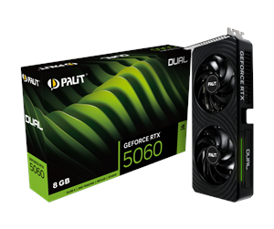 Palit GeForce RTX 5060 DUAL - 8GB GDDR7 RAM - Grafikkort