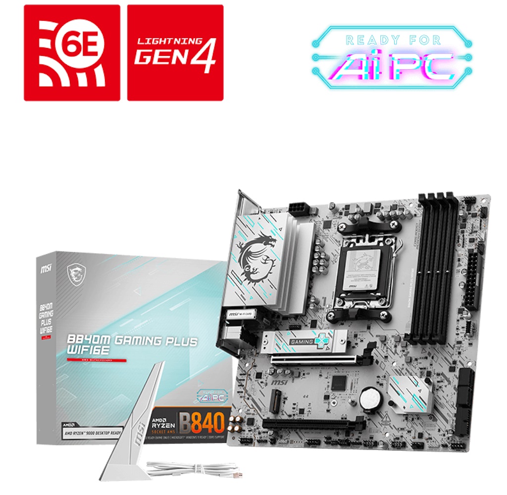 MSI B840M Gaming Plus WiFi6E mATX AM5