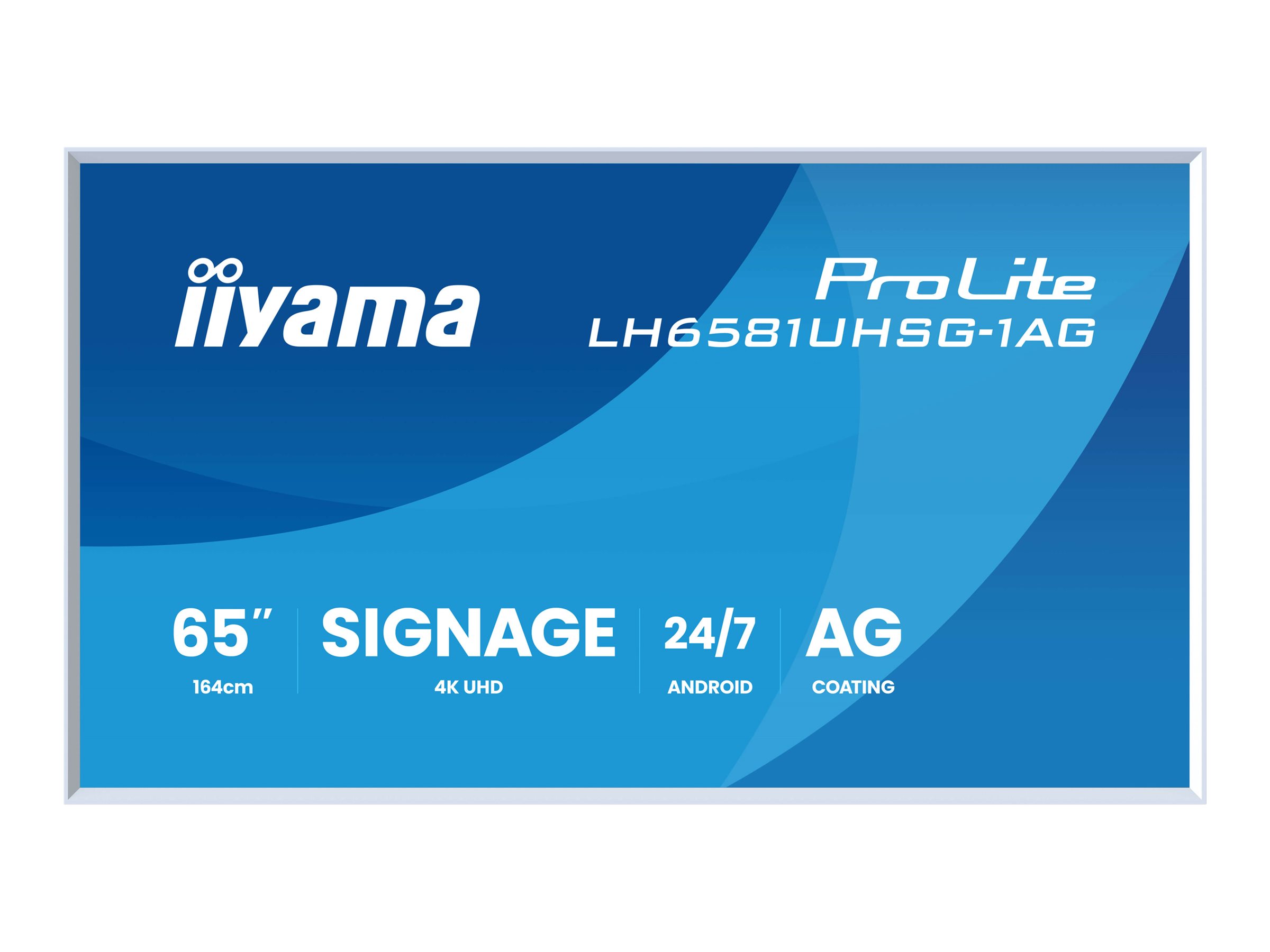 iiyama ProLite LH6581UHSG-1AG 65 Digital skiltning 3840 x 2160