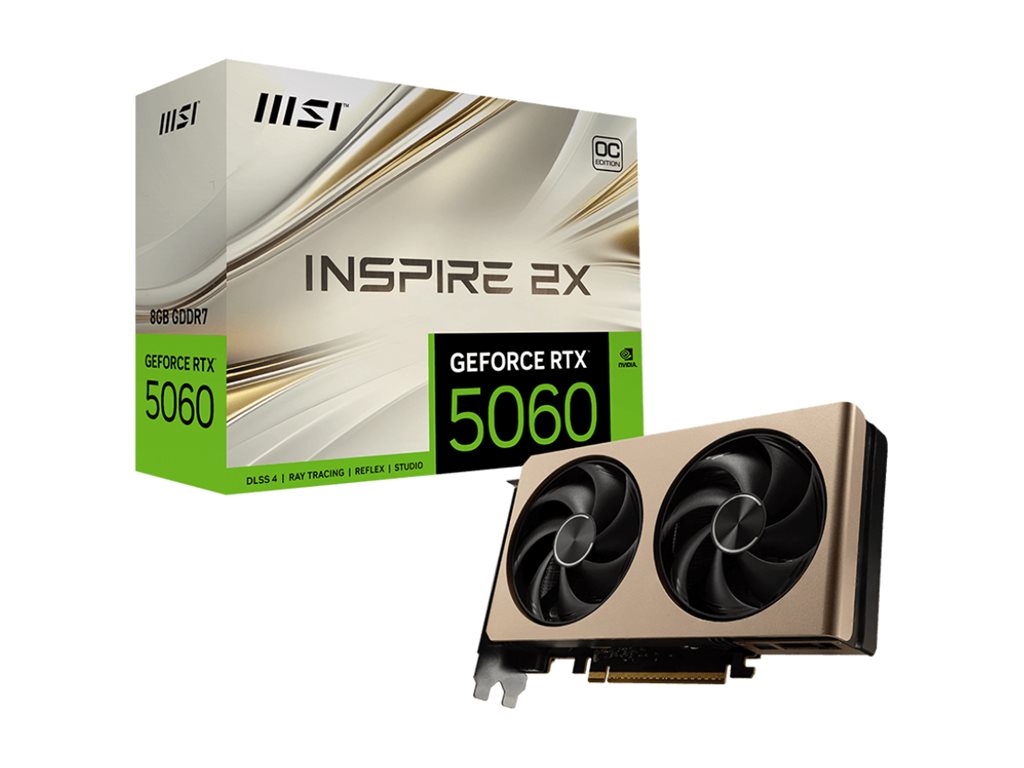 MSI GeForce RTX 5060 8G INSPIRE 2X OC 8GB