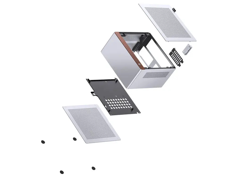 Jonsbo NV10 PC case mini tower ITX Sølv