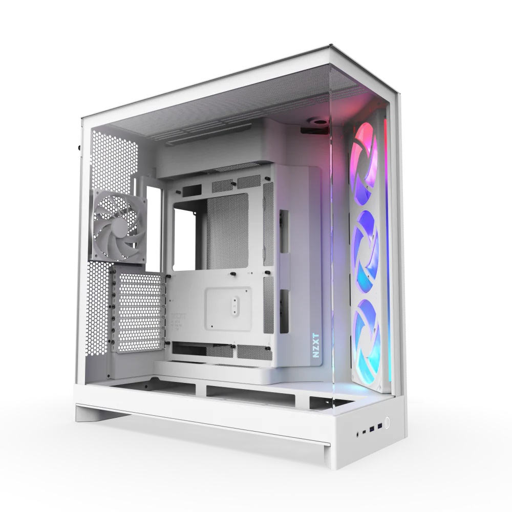 NZXT H9 Flow RGB (2025)* White Dual Chamber Case