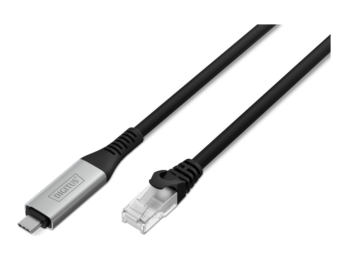 CAT 6A S/FTP Cable - USB-C to RJ45 - 1 Gbit/s - 2m USB 3.2 Gen1 - LSZH Jacket