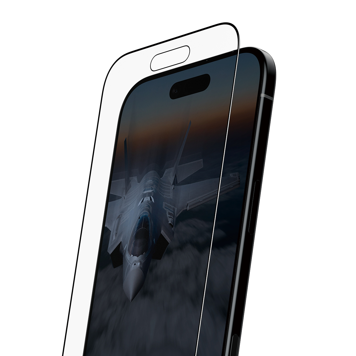 PanzerGlass Stealth Screen Protector w. Black Frame iPhone 17 Air | Ultra-Wide Fit w. Fastfit in-a-box Skærmbeskytter