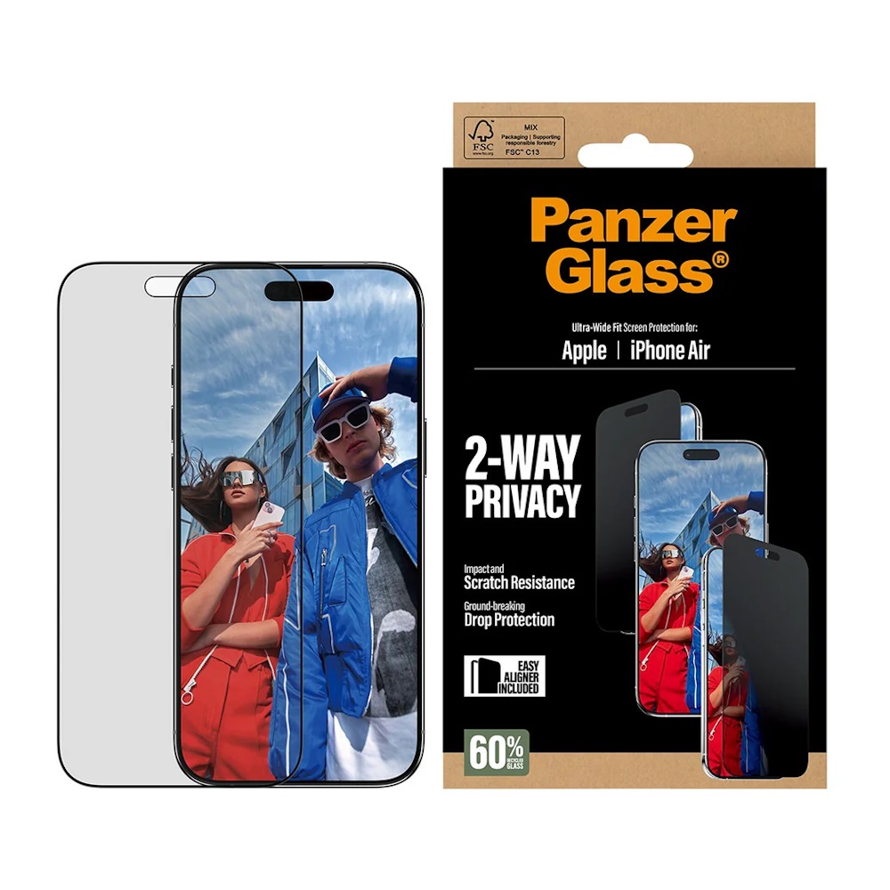 PanzerGlass 2-Way Privacy Skærmbeskytter til iPhone Air 2025