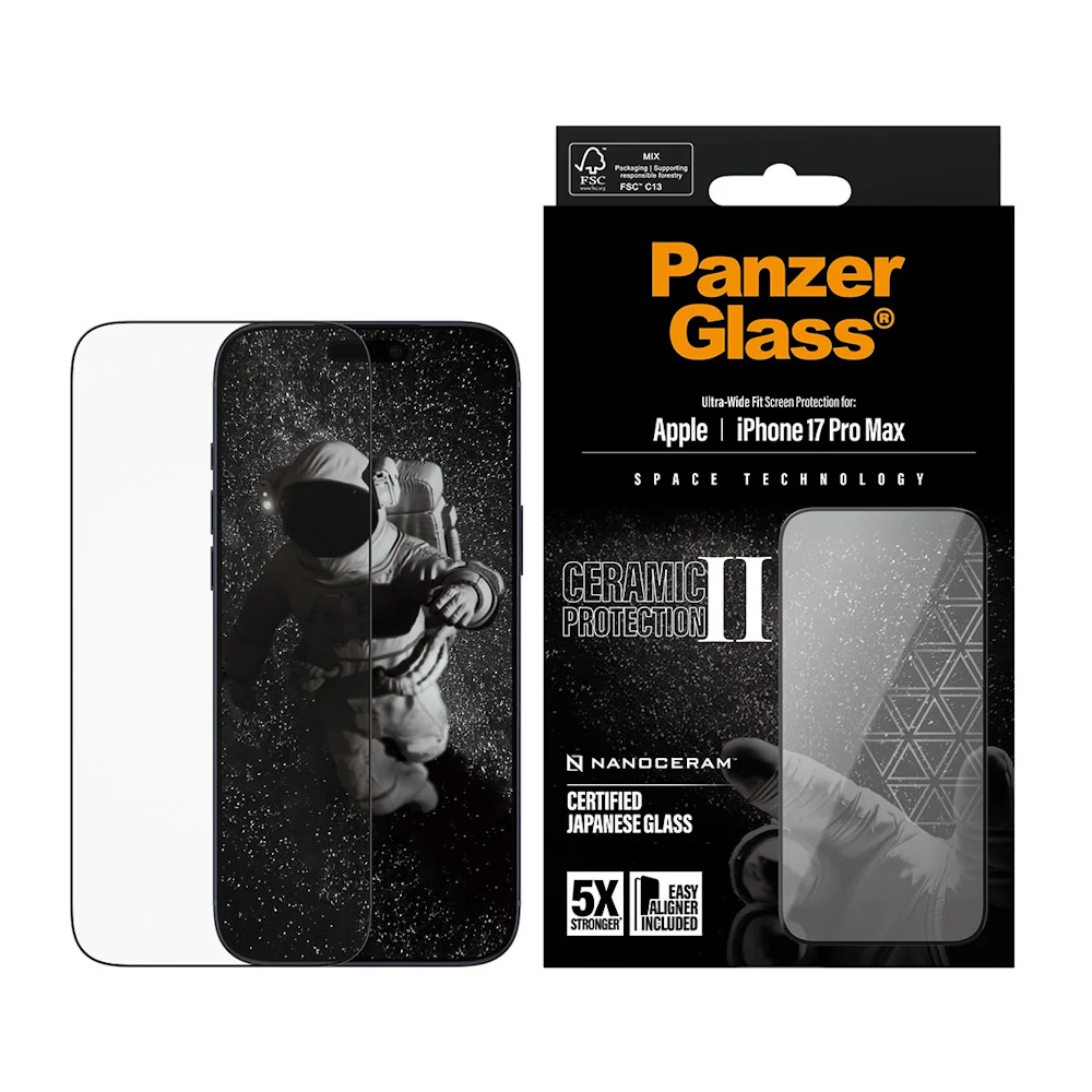 PanzerGlass Ceramic II Skærmbeskytter til iPhone 17 Pro Max