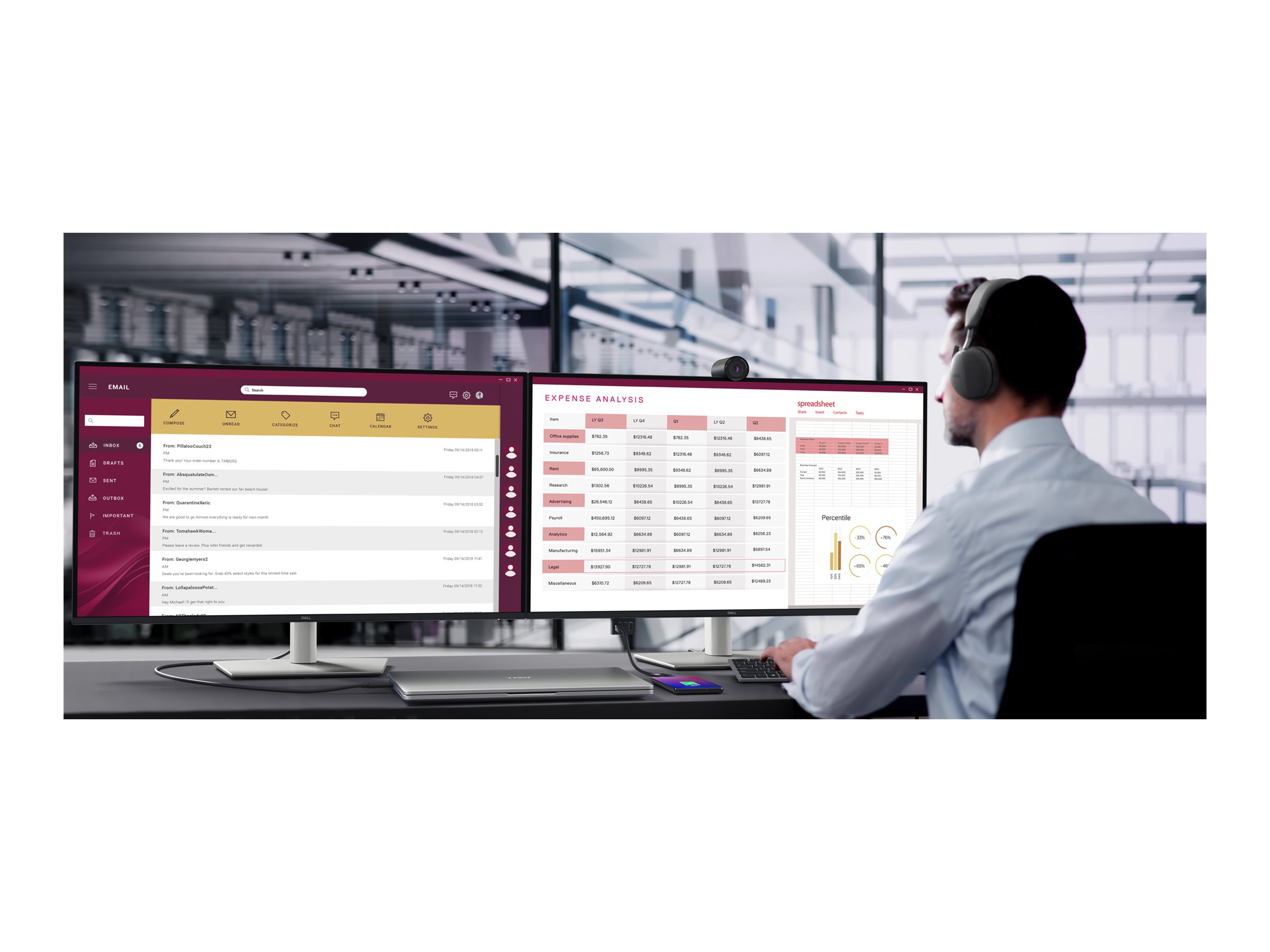 Dell Pro Plus P3225DE 32 IPS 2560 x 1440 (2K) HDMI DisplayPort USB-C 100Hz Dockingskærm