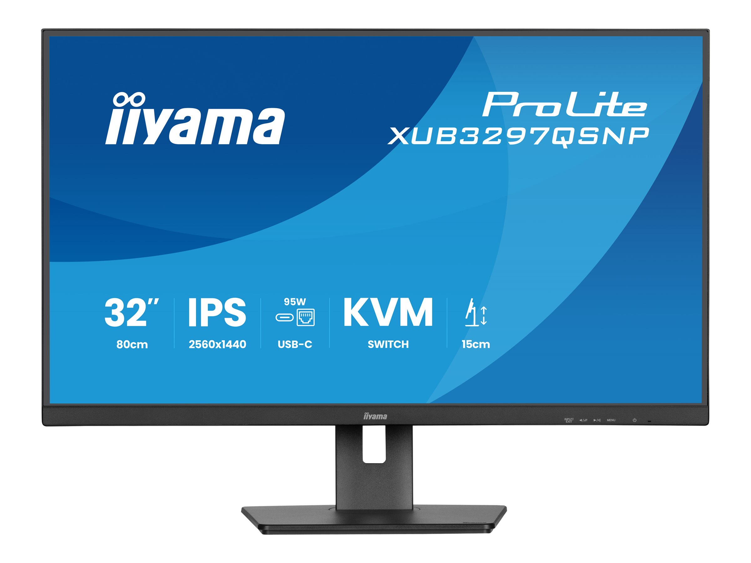 iiyama ProLite XUB3297QSNP-B1 32 IPS 2560 x 1440 (2K) HDMI DisplayPort USB-C 100Hz