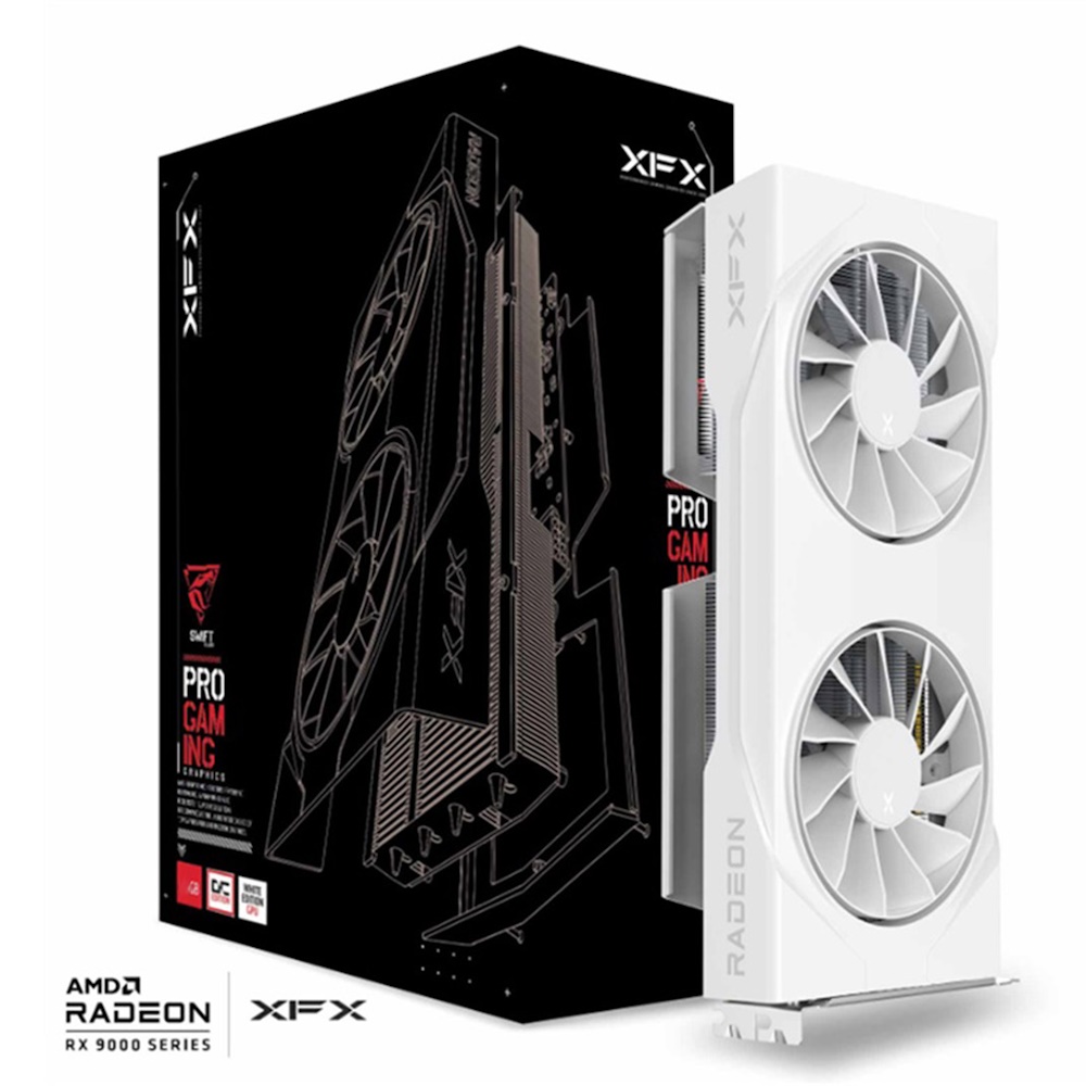 XFX Swift Radeon RX 9060 XT OC White Gaming Edition 8GB