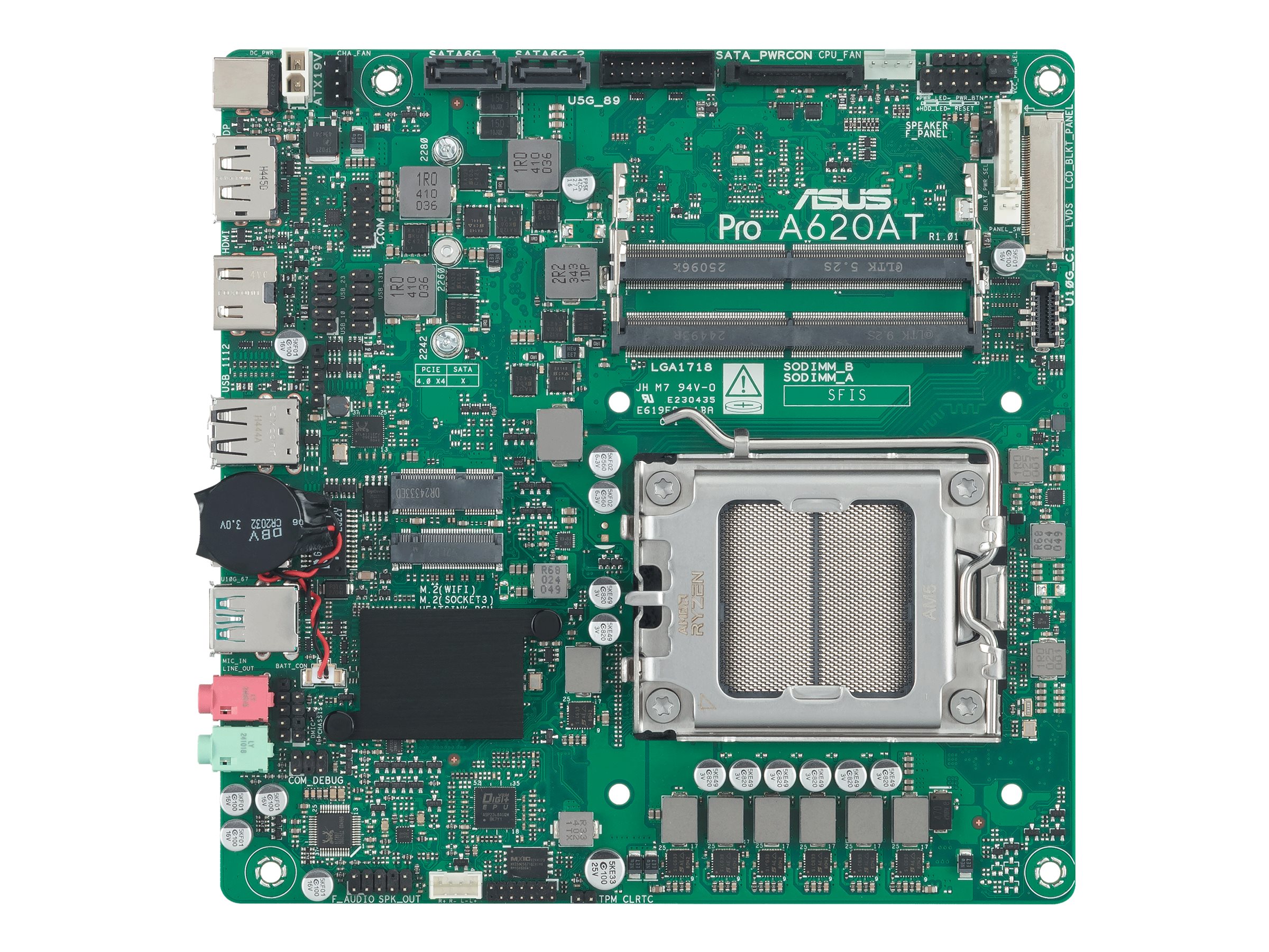 ASUS PRO A620AT-CSM Mini ITX Socket AM5 AMD A620A