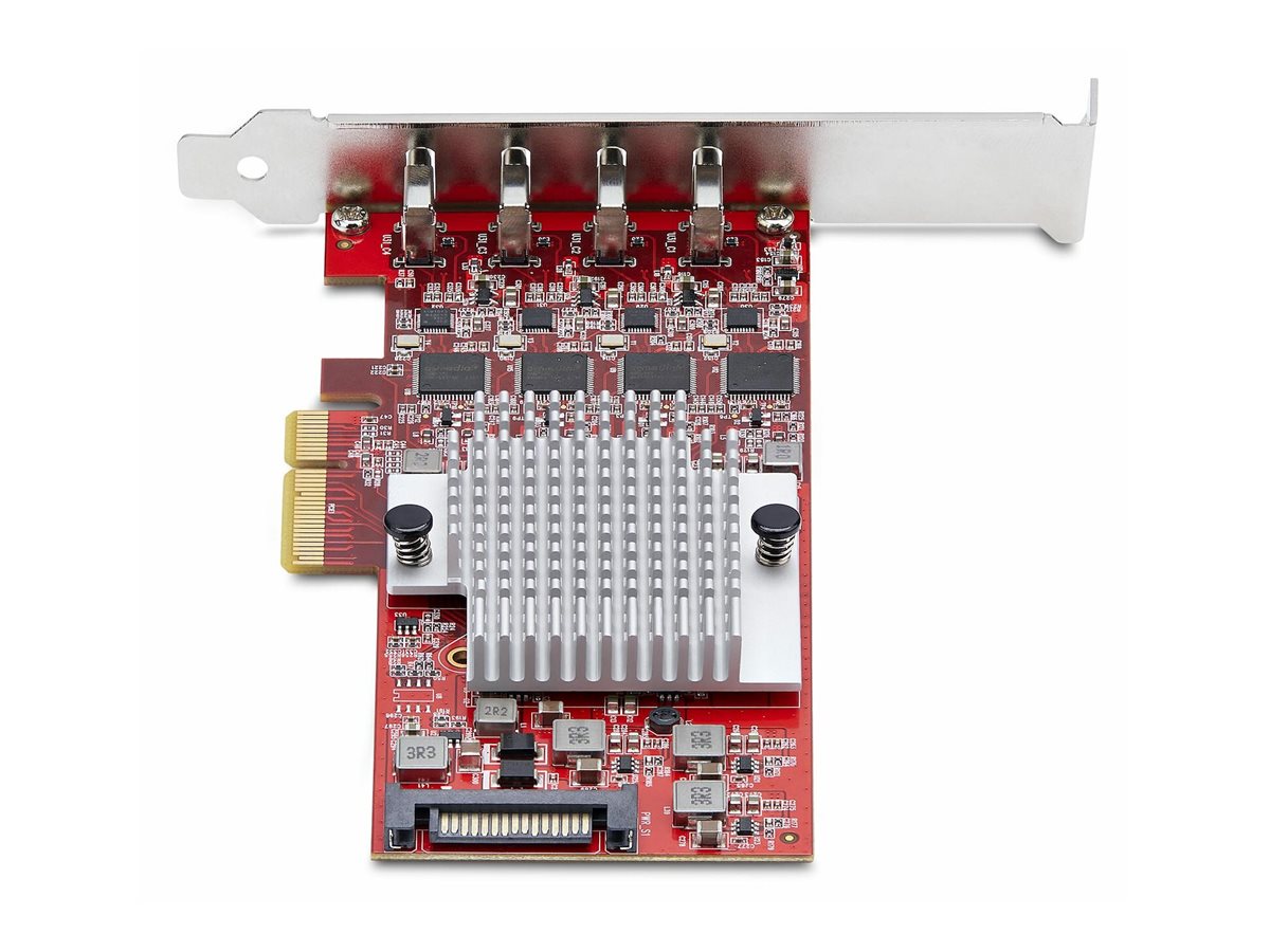 StarTech.com 4-Port USB Type-C PCIe Card, USB-C 10Gb, 4x Controllers, TAA USB-adapter PCI Express 3.0 x4 10Gbps