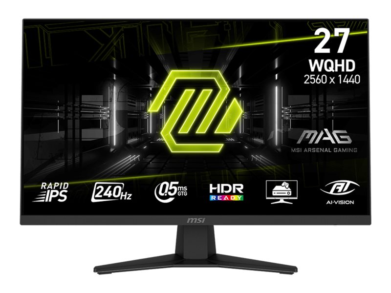 MSI MAG 274QF X24 27 Rapid IPS 2560 x 1440 (2K) DisplayPort HDMI 240 Hz