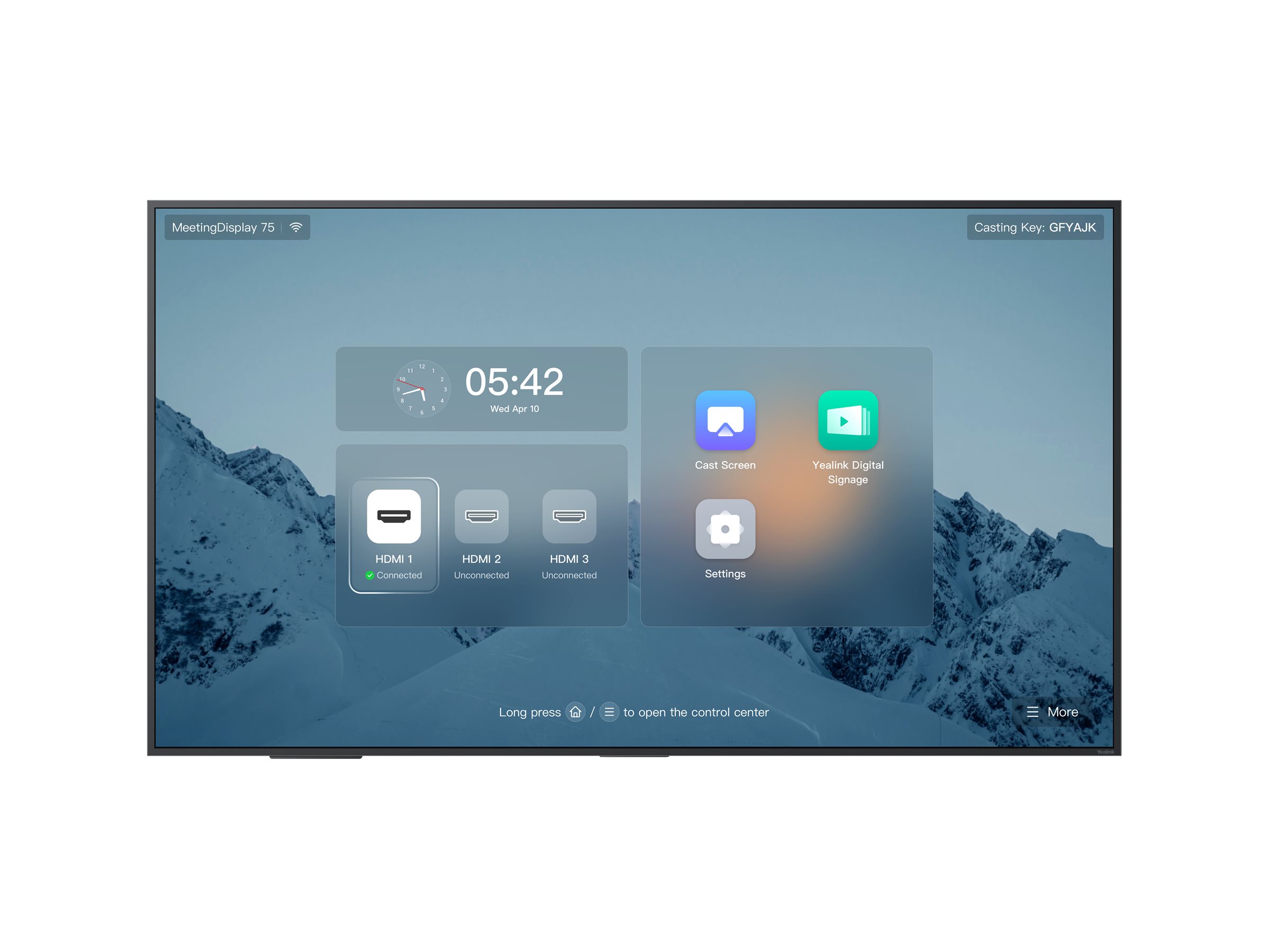 Yealink MeetingBoard 75 LED-bagbelyst LCD fladt paneldisplay 3840 x 2160 75