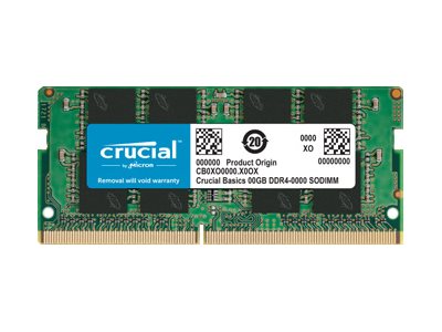 Crucial DDR4 SDRAM 8GB 3200MHz CL22 SO DIMM 260-PIN