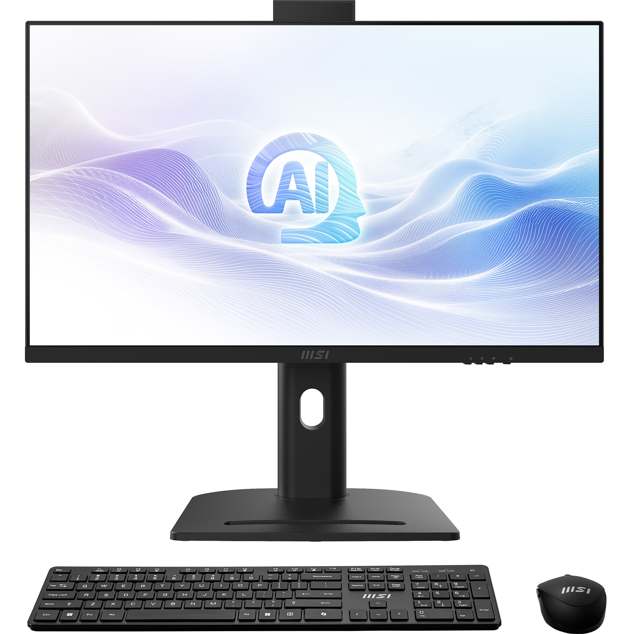 MSI Modern AM273QP AI 1UMG-221AT Intel Core Ultra 7 155H 68,6 cm (27) 2560 x 1440 pixel All-in-One PC 32 GB DDR5-SDRAM 1 TB SSD Windows 11 Pro Wi-Fi 6E (802.11ax) Sort