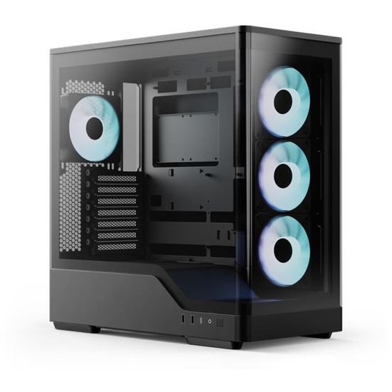 AeroCool P500A Tårn ATX Ingen strømforsyning Sort