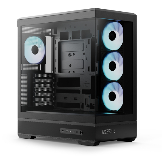 AeroCool P500B DIGI Tårn ATX Ingen strømforsyning Sort