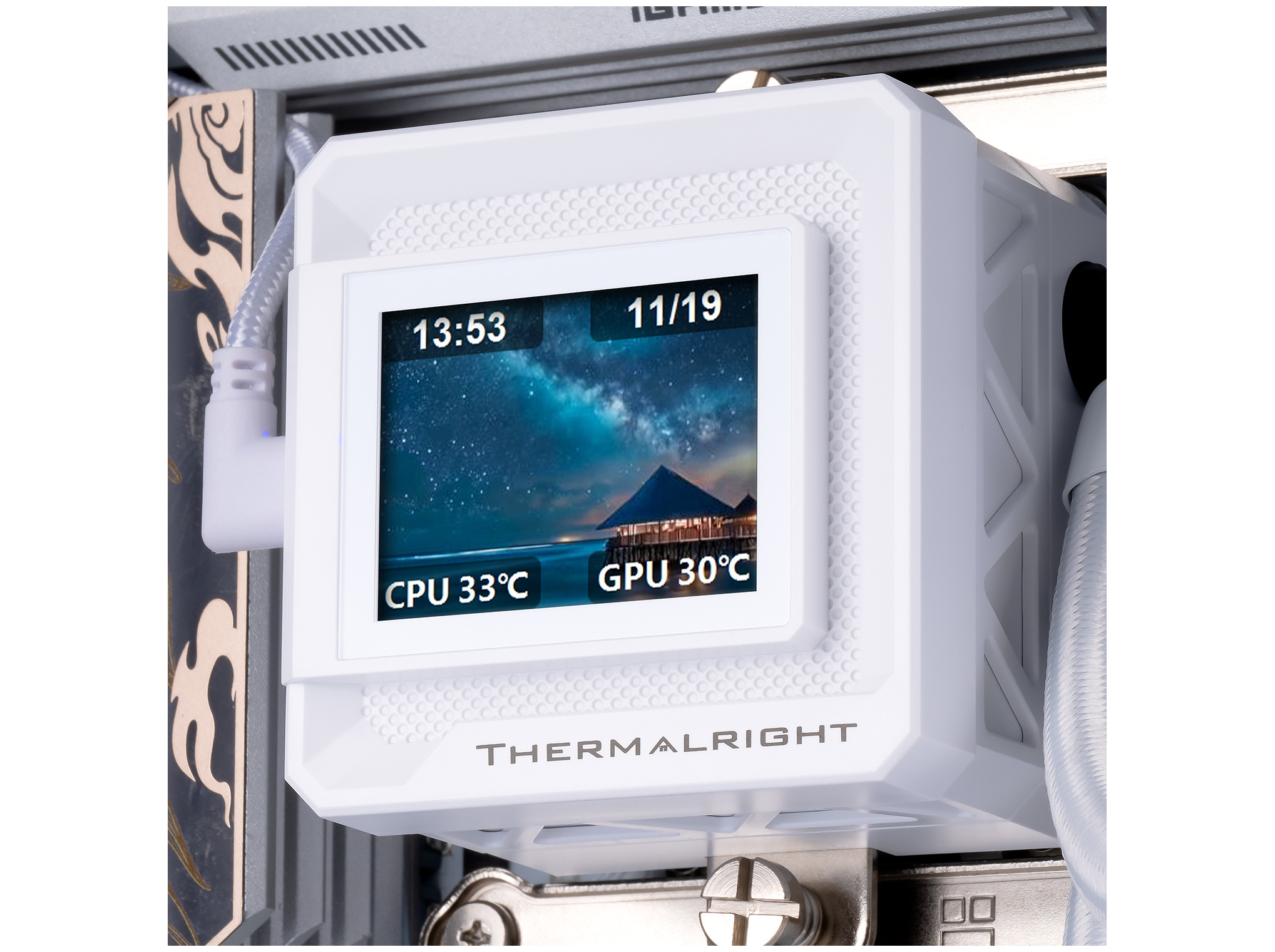 Thermalright Frozen Warframe 360 SE ARGB WHITE Processors flydende kølesystem 1-pack Hvid 120 mm