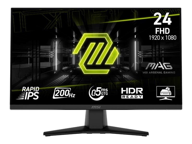 MSI MAG 242F 24 Rapid IPS 1920 x 1080 (Full HD) DisplayPort HDMI 200 Hz