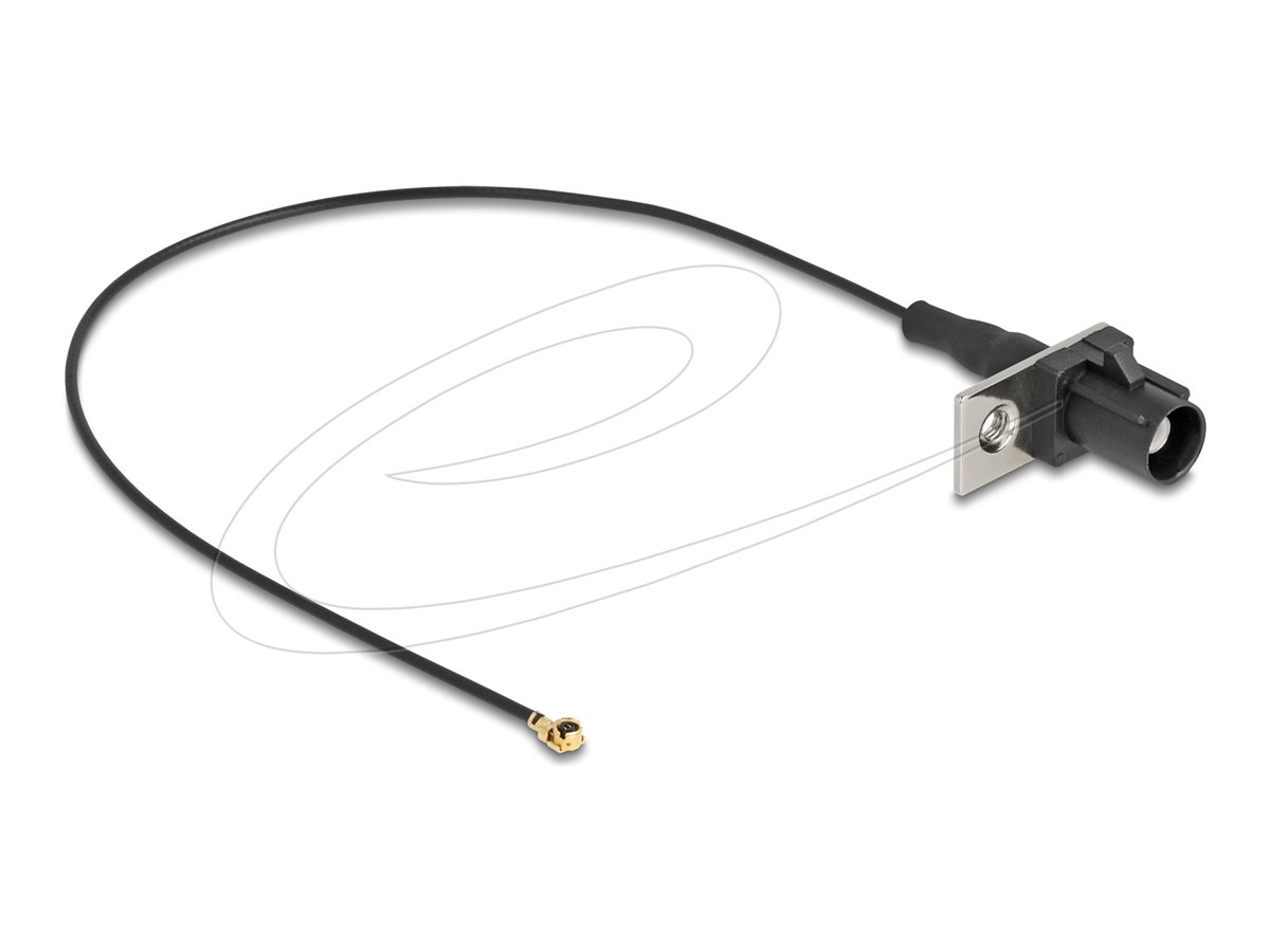 DeLOCK Koaksial 20cm Antennekabel Jet black RAL 9005