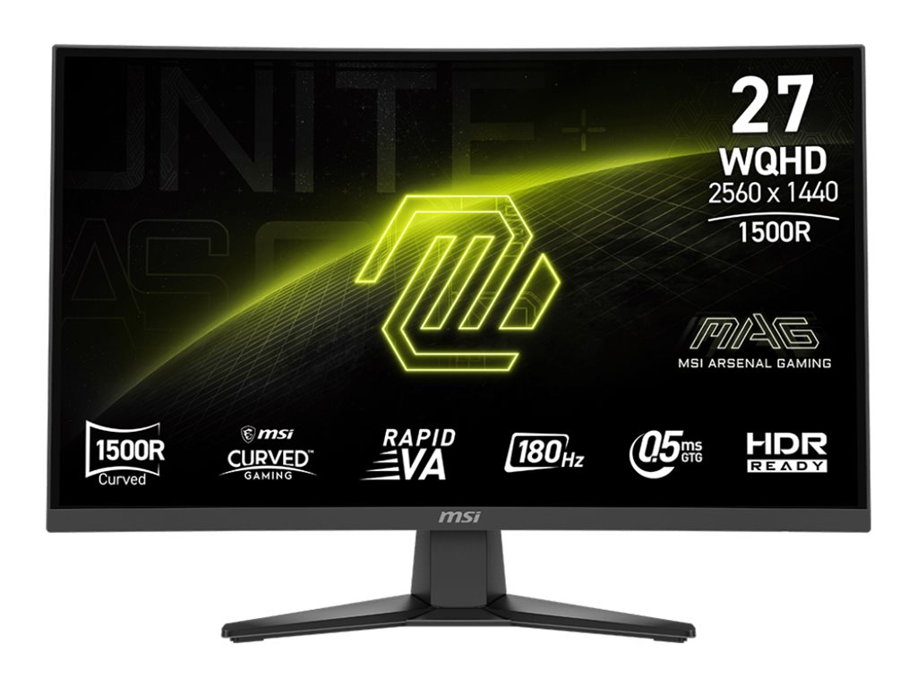MSI MAG 275CQFDE E18 27 Rapid VA 2560 x 1440 (2K) HDMI DisplayPort 180Hz
