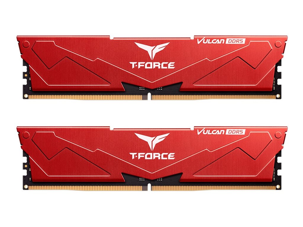 T-FORCE Vulcan DDR5 SDRAM 32GB kit 6000MHz CL30 On-die ECC DIMM 288-PIN